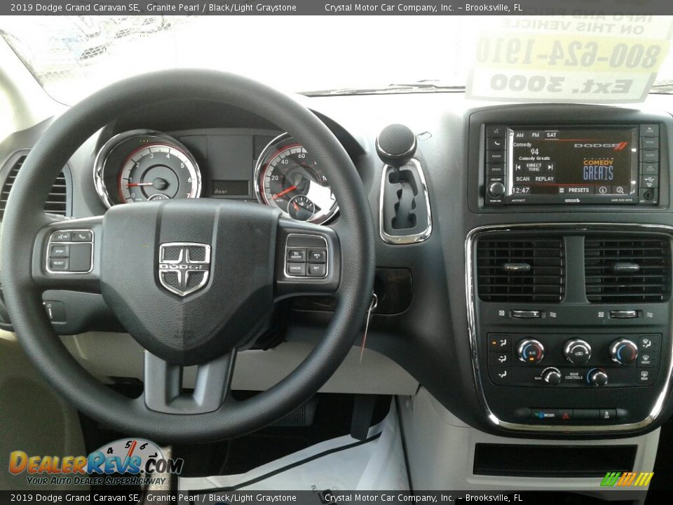 2019 Dodge Grand Caravan SE Granite Pearl / Black/Light Graystone Photo #13