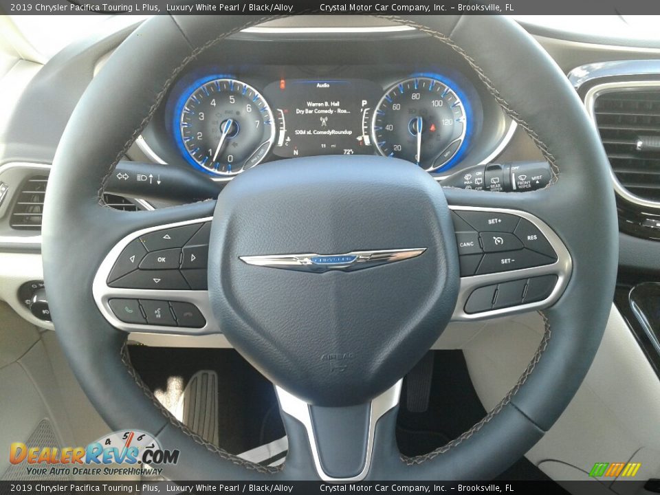 2019 Chrysler Pacifica Touring L Plus Luxury White Pearl / Black/Alloy Photo #14