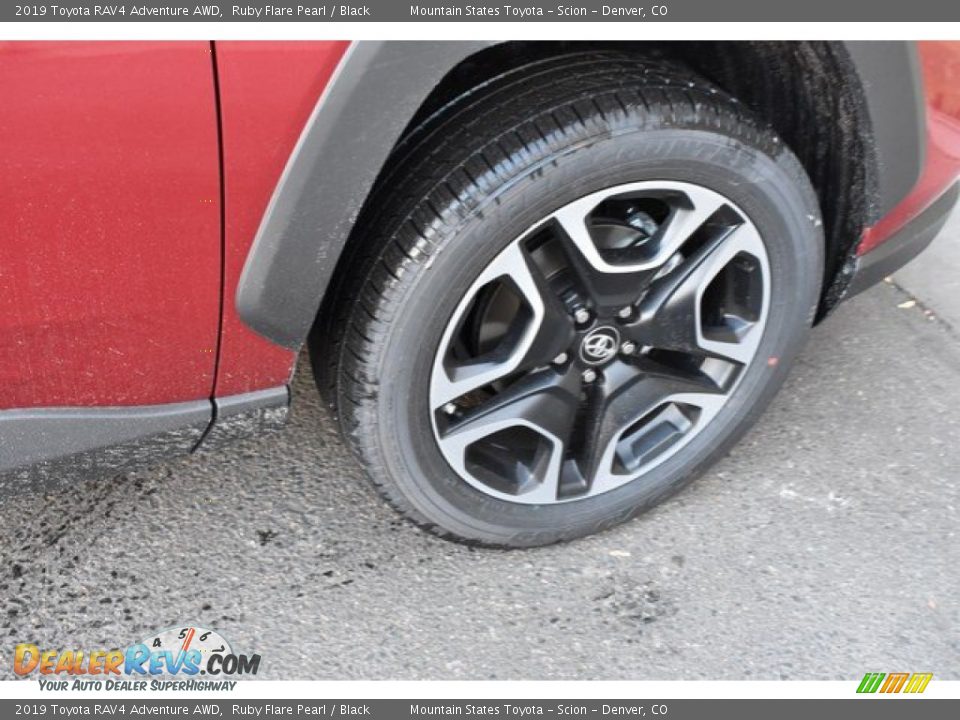 2019 Toyota RAV4 Adventure AWD Ruby Flare Pearl / Black Photo #35