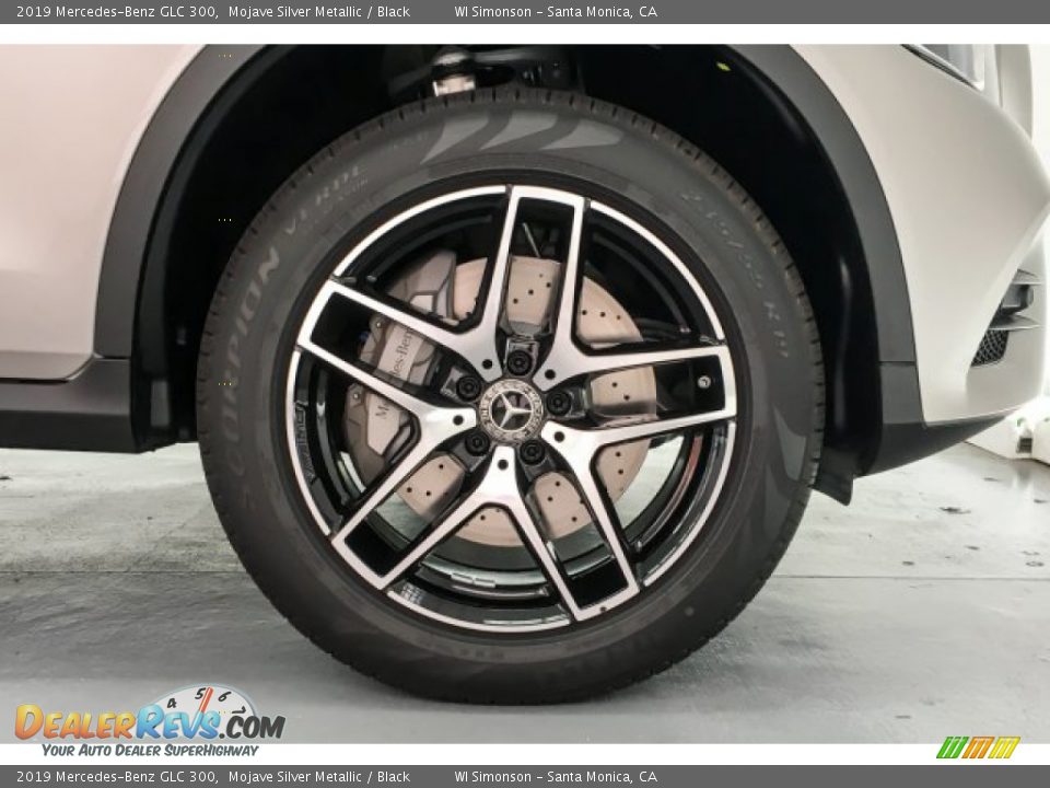 2019 Mercedes-Benz GLC 300 Mojave Silver Metallic / Black Photo #9