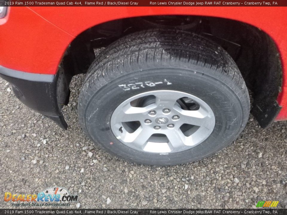 2019 Ram 1500 Tradesman Quad Cab 4x4 Flame Red / Black/Diesel Gray Photo #2