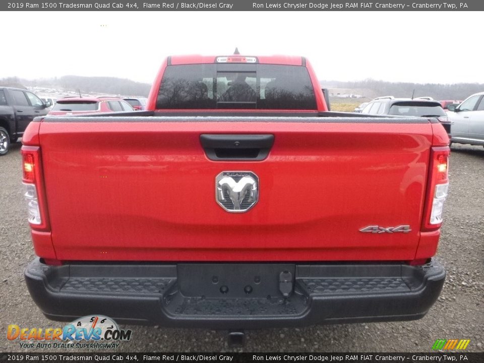 2019 Ram 1500 Tradesman Quad Cab 4x4 Flame Red / Black/Diesel Gray Photo #5