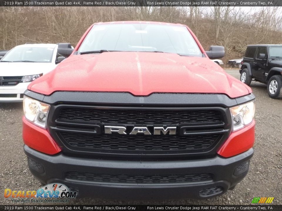 2019 Ram 1500 Tradesman Quad Cab 4x4 Flame Red / Black/Diesel Gray Photo #8