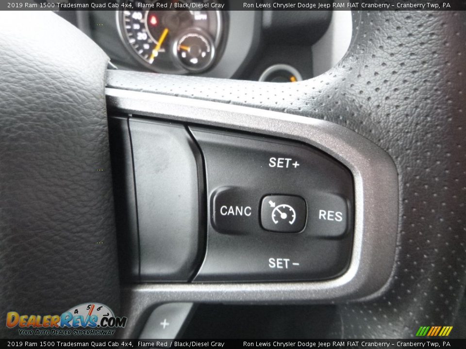 2019 Ram 1500 Tradesman Quad Cab 4x4 Flame Red / Black/Diesel Gray Photo #18