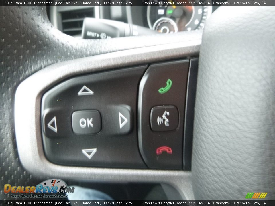 2019 Ram 1500 Tradesman Quad Cab 4x4 Flame Red / Black/Diesel Gray Photo #19