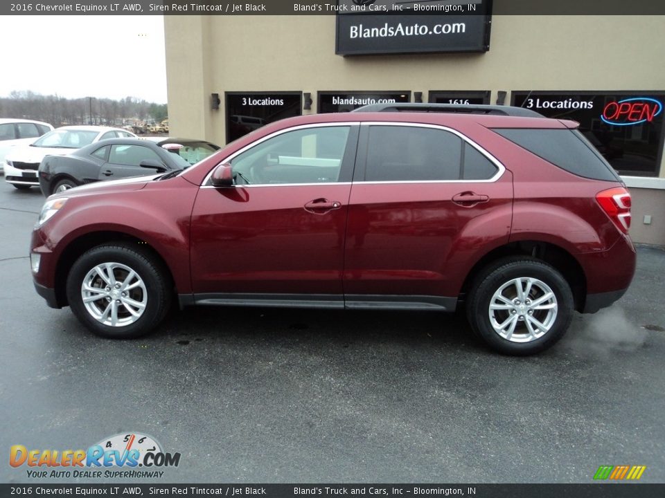 2016 Chevrolet Equinox LT AWD Siren Red Tintcoat / Jet Black Photo #1