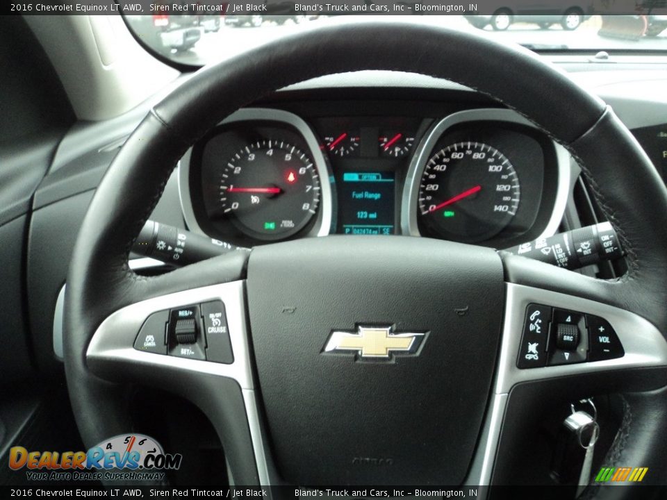 2016 Chevrolet Equinox LT AWD Siren Red Tintcoat / Jet Black Photo #12