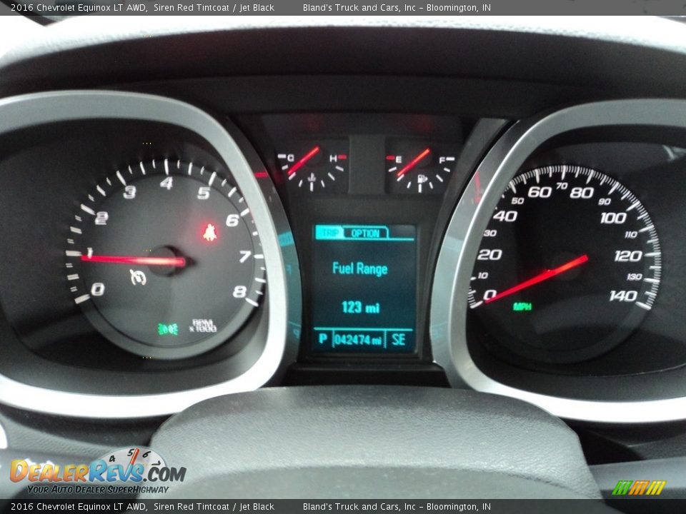 2016 Chevrolet Equinox LT AWD Siren Red Tintcoat / Jet Black Photo #13