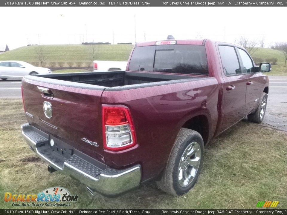 2019 Ram 1500 Big Horn Crew Cab 4x4 Delmonico Red Pearl / Black/Diesel Gray Photo #5