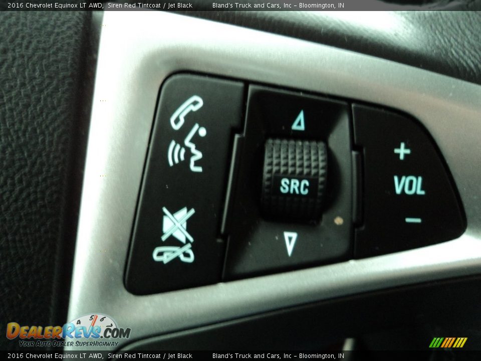 2016 Chevrolet Equinox LT AWD Siren Red Tintcoat / Jet Black Photo #16