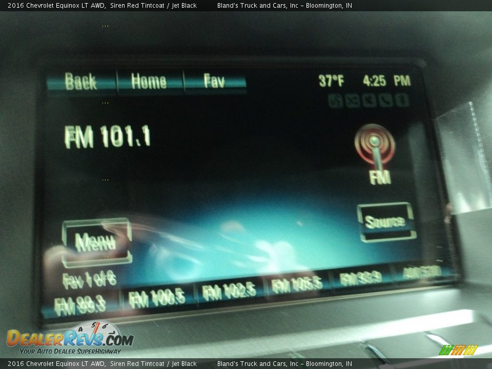 2016 Chevrolet Equinox LT AWD Siren Red Tintcoat / Jet Black Photo #17