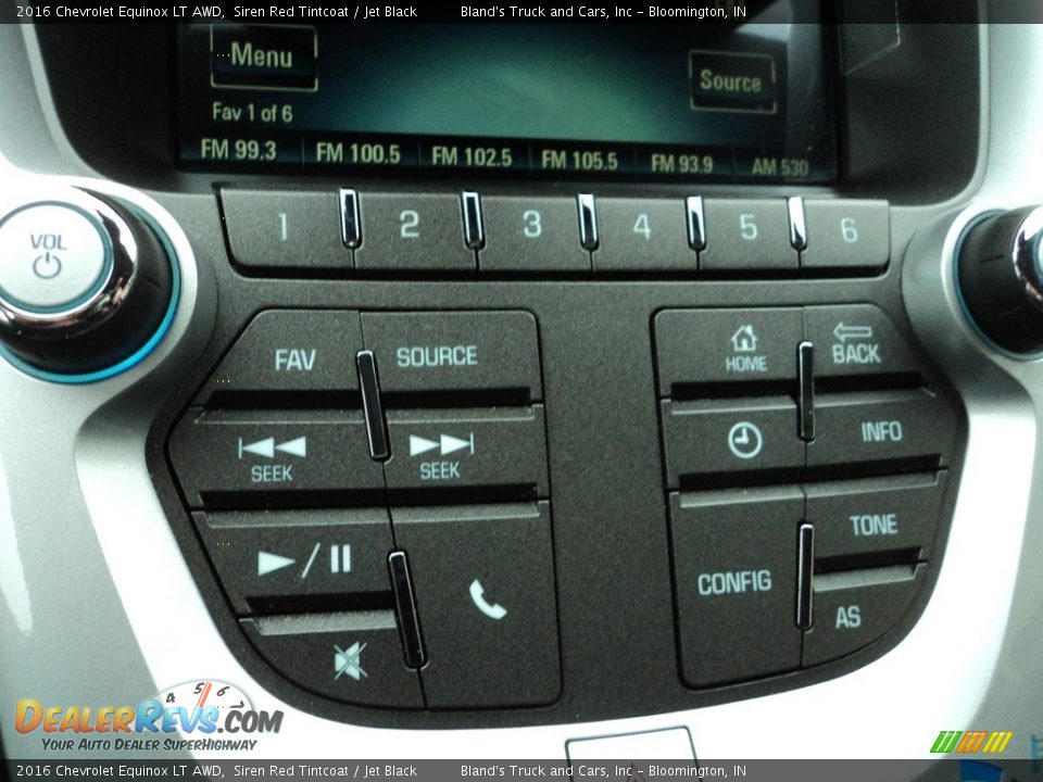 2016 Chevrolet Equinox LT AWD Siren Red Tintcoat / Jet Black Photo #19