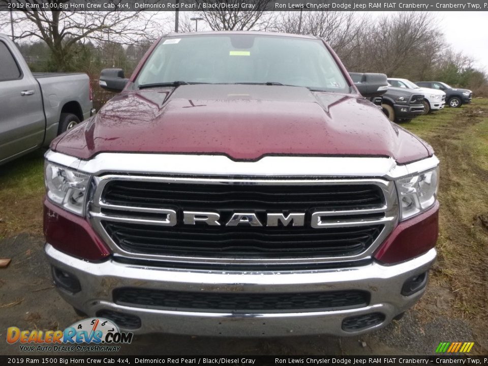 2019 Ram 1500 Big Horn Crew Cab 4x4 Delmonico Red Pearl / Black/Diesel Gray Photo #10