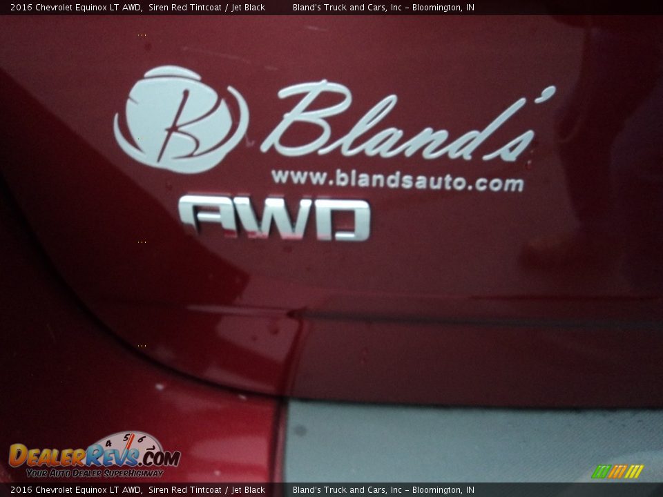 2016 Chevrolet Equinox LT AWD Siren Red Tintcoat / Jet Black Photo #29