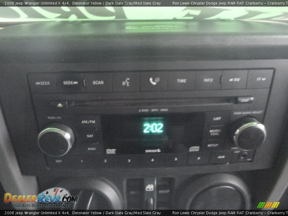 2008 Jeep Wrangler Unlimited X 4x4 Detonator Yellow / Dark Slate Gray/Med Slate Gray Photo #16