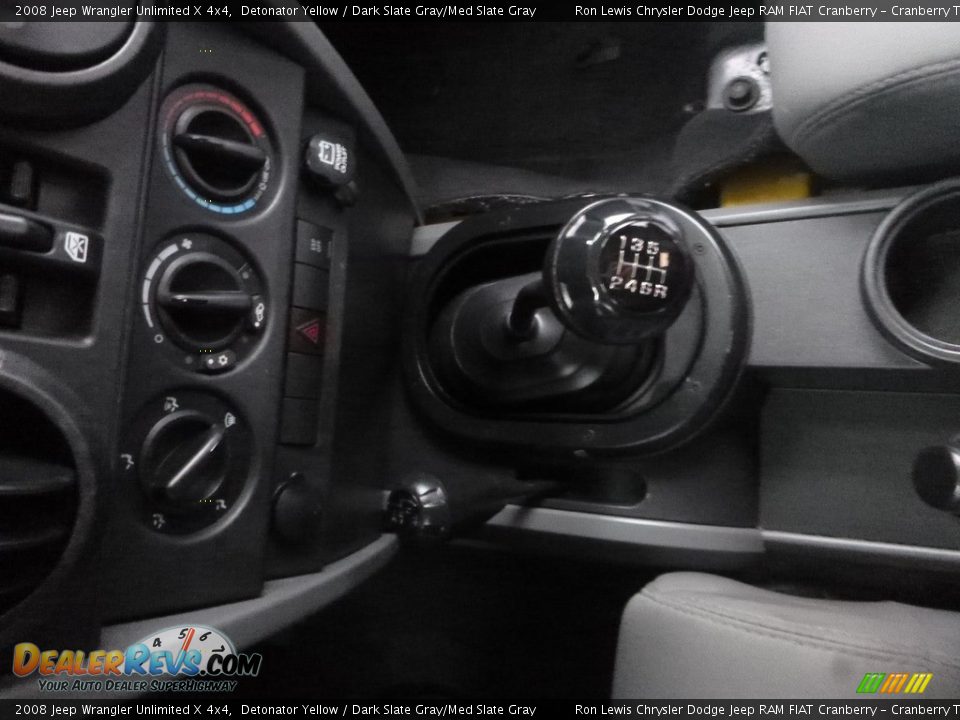 2008 Jeep Wrangler Unlimited X 4x4 Detonator Yellow / Dark Slate Gray/Med Slate Gray Photo #17