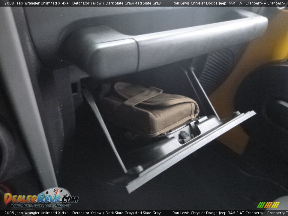 2008 Jeep Wrangler Unlimited X 4x4 Detonator Yellow / Dark Slate Gray/Med Slate Gray Photo #18