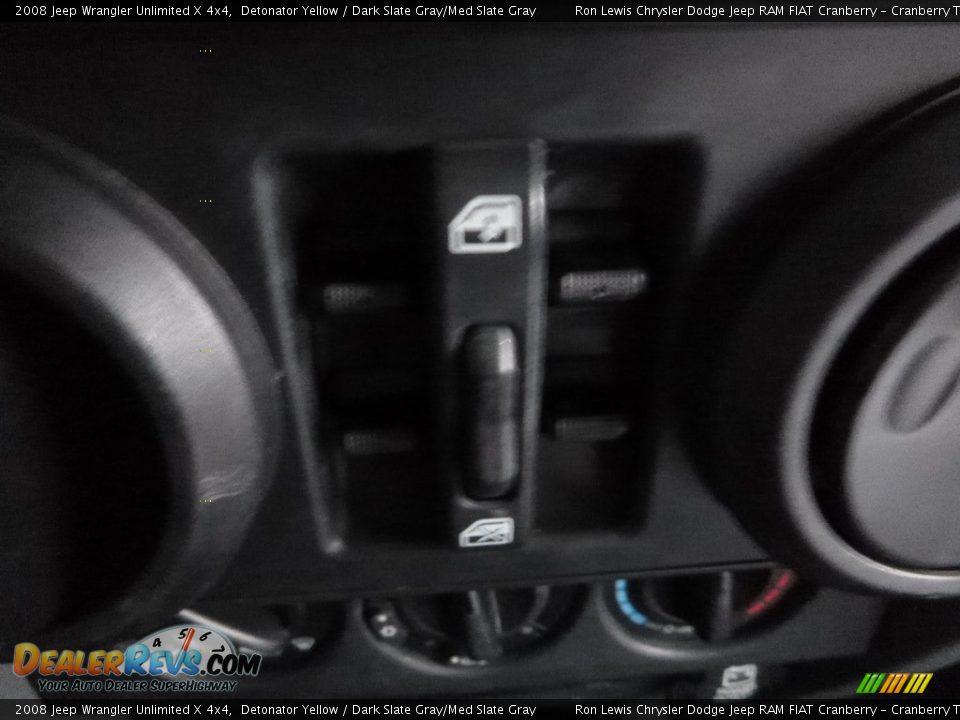 2008 Jeep Wrangler Unlimited X 4x4 Detonator Yellow / Dark Slate Gray/Med Slate Gray Photo #19