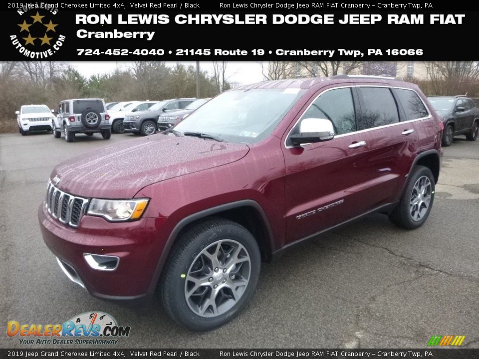 2019 Jeep Grand Cherokee Limited 4x4 Velvet Red Pearl / Black Photo #1