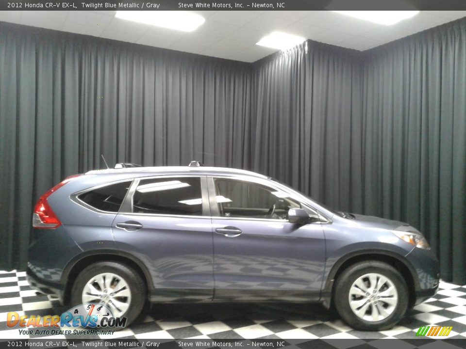 2012 Honda CR-V EX-L Twilight Blue Metallic / Gray Photo #5