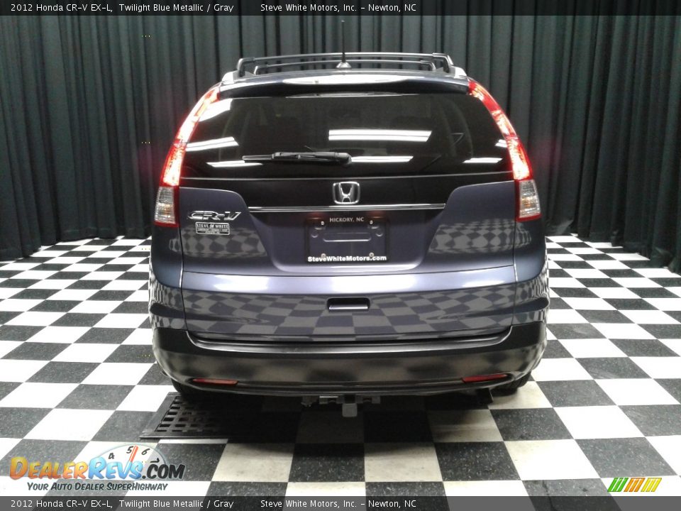 2012 Honda CR-V EX-L Twilight Blue Metallic / Gray Photo #7
