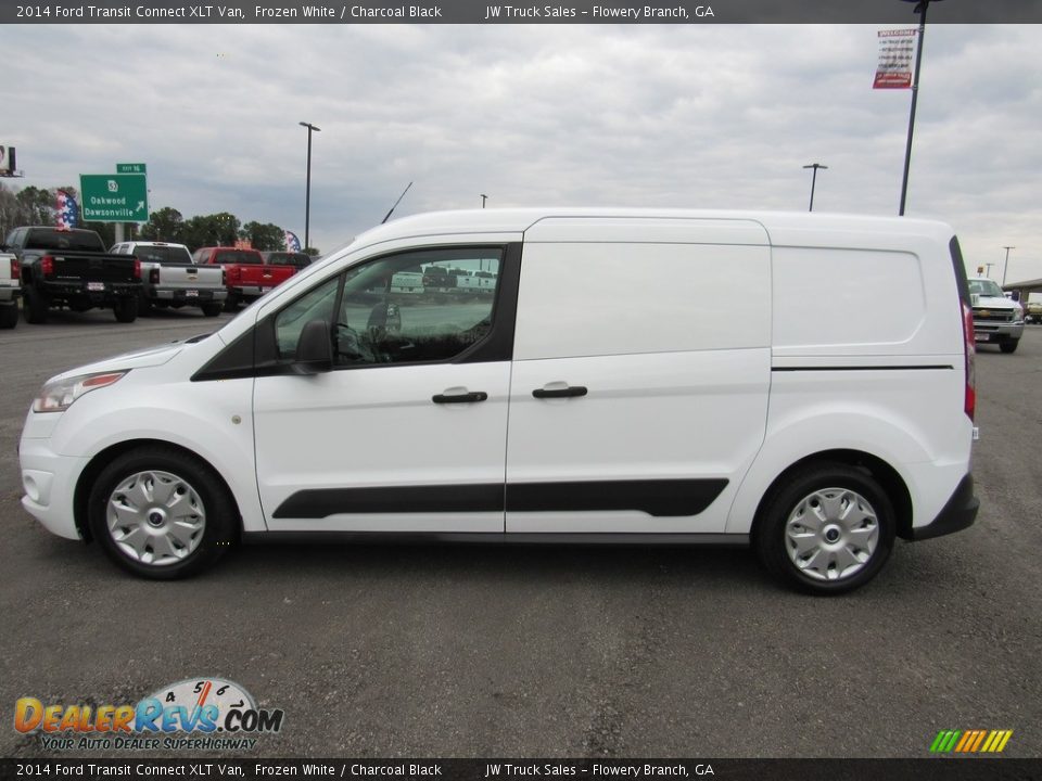 2014 Ford Transit Connect XLT Van Frozen White / Charcoal Black Photo #2