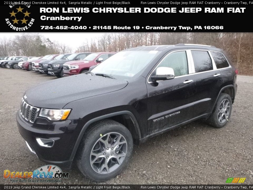 2019 Jeep Grand Cherokee Limited 4x4 Sangria Metallic / Light Frost Beige/Black Photo #1