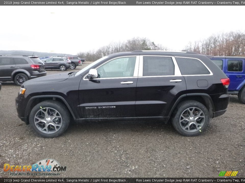 2019 Jeep Grand Cherokee Limited 4x4 Sangria Metallic / Light Frost Beige/Black Photo #3