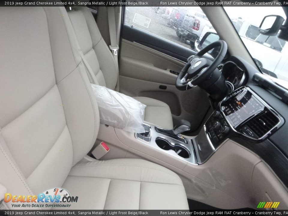 2019 Jeep Grand Cherokee Limited 4x4 Sangria Metallic / Light Frost Beige/Black Photo #10
