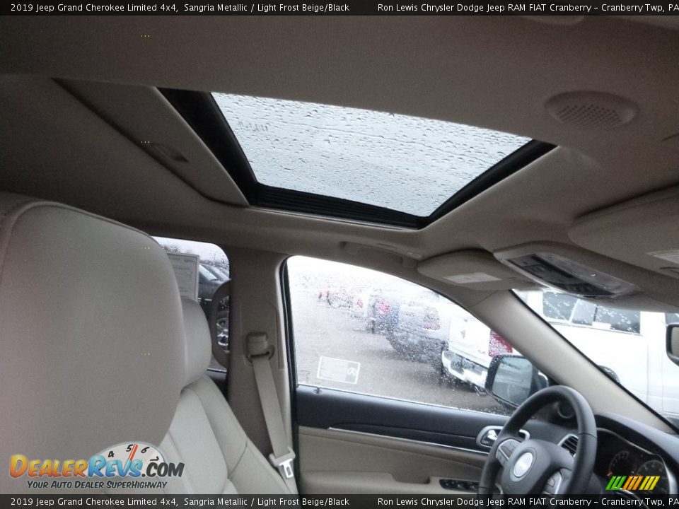 2019 Jeep Grand Cherokee Limited 4x4 Sangria Metallic / Light Frost Beige/Black Photo #12