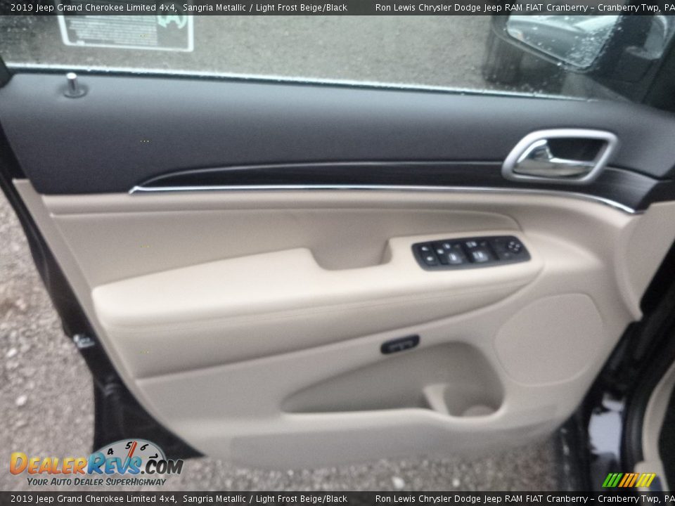 2019 Jeep Grand Cherokee Limited 4x4 Sangria Metallic / Light Frost Beige/Black Photo #13