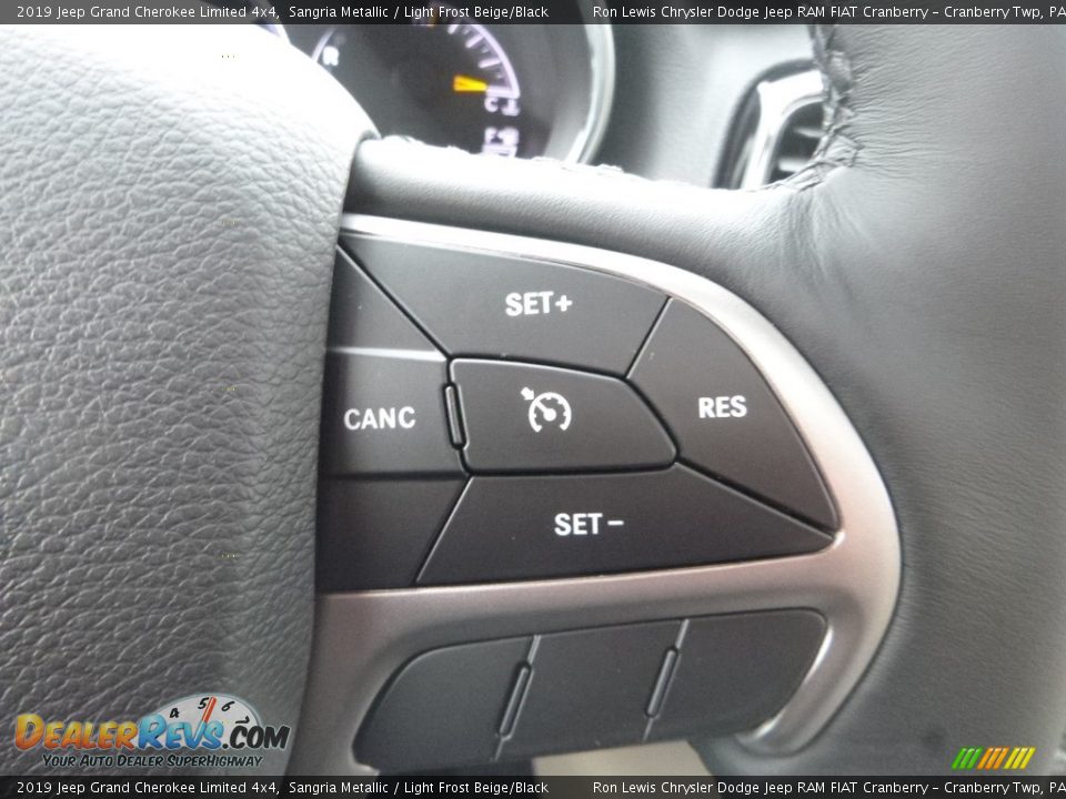 2019 Jeep Grand Cherokee Limited 4x4 Sangria Metallic / Light Frost Beige/Black Photo #19