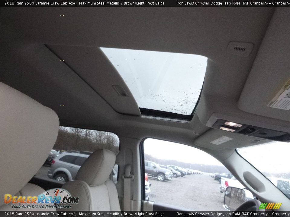 2018 Ram 2500 Laramie Crew Cab 4x4 Maximum Steel Metallic / Brown/Light Frost Beige Photo #11