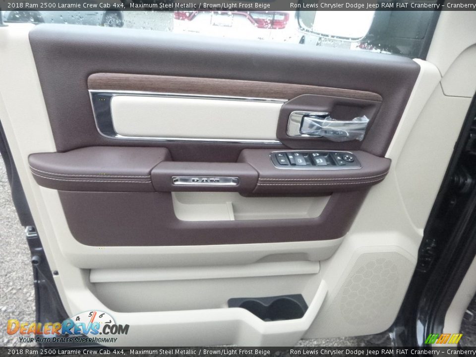 2018 Ram 2500 Laramie Crew Cab 4x4 Maximum Steel Metallic / Brown/Light Frost Beige Photo #14