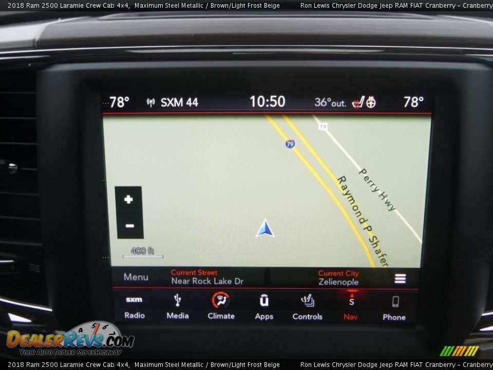 2018 Ram 2500 Laramie Crew Cab 4x4 Maximum Steel Metallic / Brown/Light Frost Beige Photo #16
