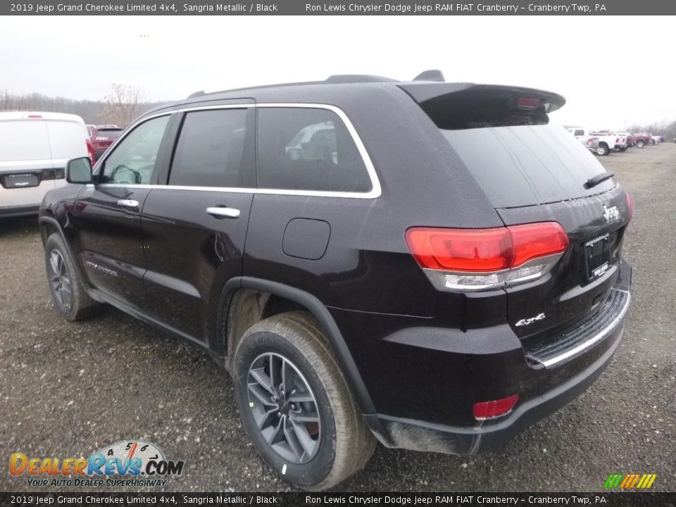 2019 Jeep Grand Cherokee Limited 4x4 Sangria Metallic / Black Photo #4