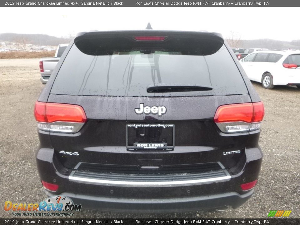 2019 Jeep Grand Cherokee Limited 4x4 Sangria Metallic / Black Photo #5
