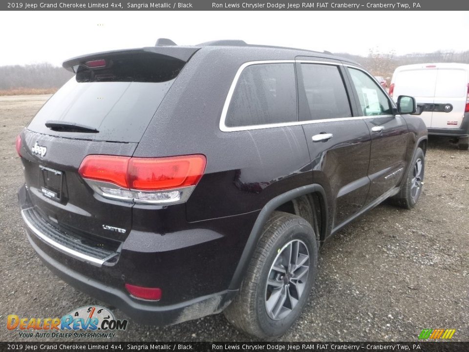 2019 Jeep Grand Cherokee Limited 4x4 Sangria Metallic / Black Photo #6