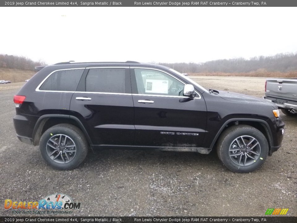 2019 Jeep Grand Cherokee Limited 4x4 Sangria Metallic / Black Photo #7