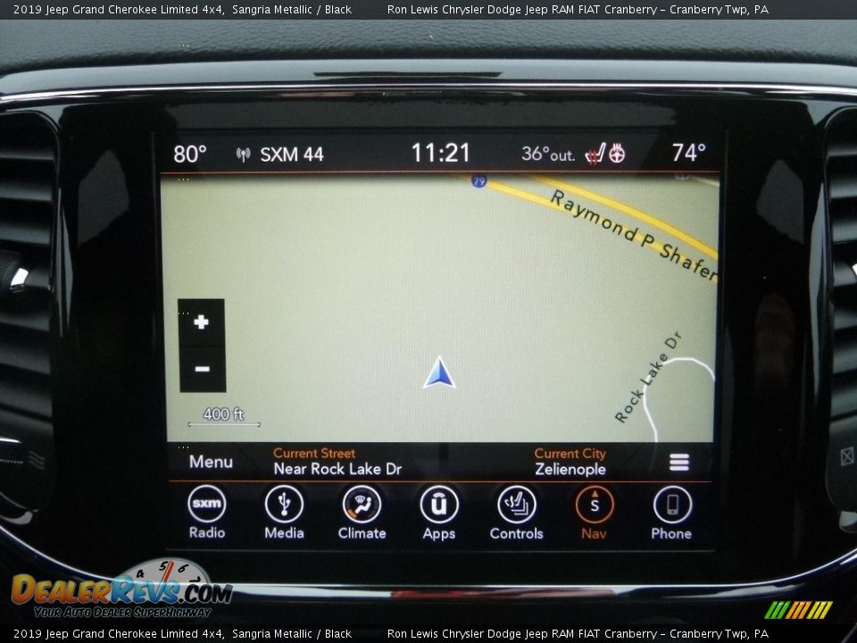 2019 Jeep Grand Cherokee Limited 4x4 Sangria Metallic / Black Photo #17