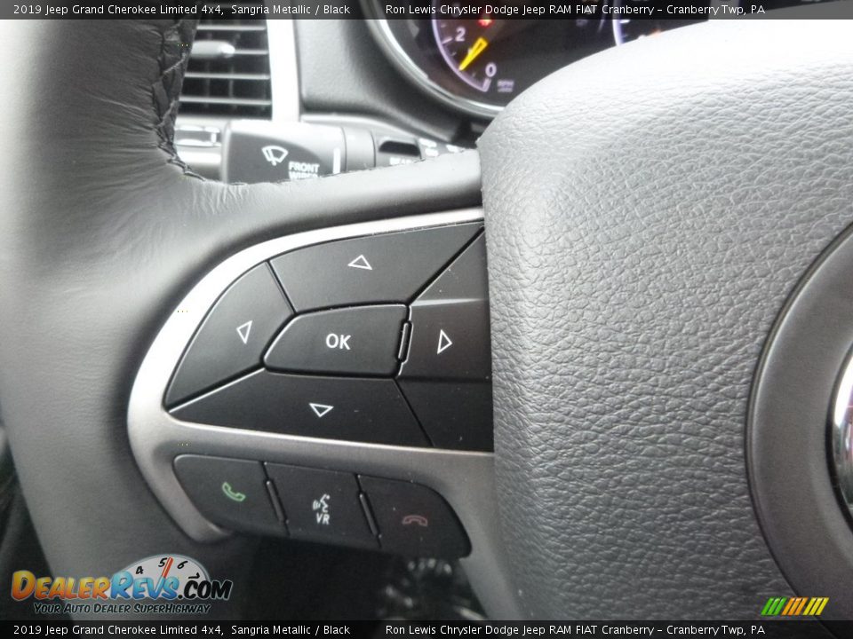2019 Jeep Grand Cherokee Limited 4x4 Sangria Metallic / Black Photo #20