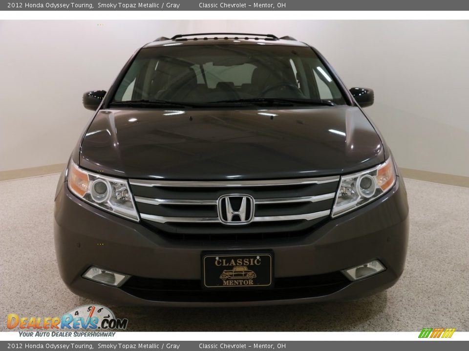 2012 Honda Odyssey Touring Smoky Topaz Metallic / Gray Photo #2
