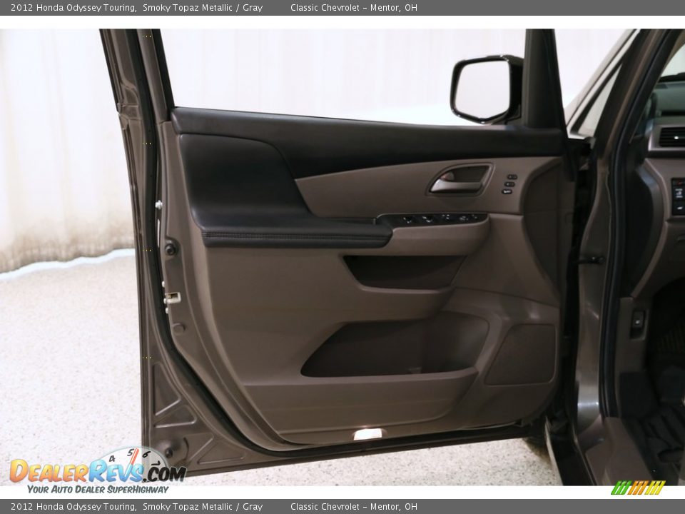 2012 Honda Odyssey Touring Smoky Topaz Metallic / Gray Photo #4