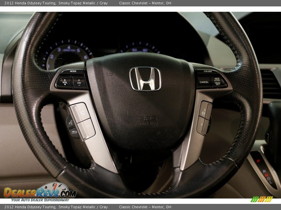 2012 Honda Odyssey Touring Smoky Topaz Metallic / Gray Photo #7
