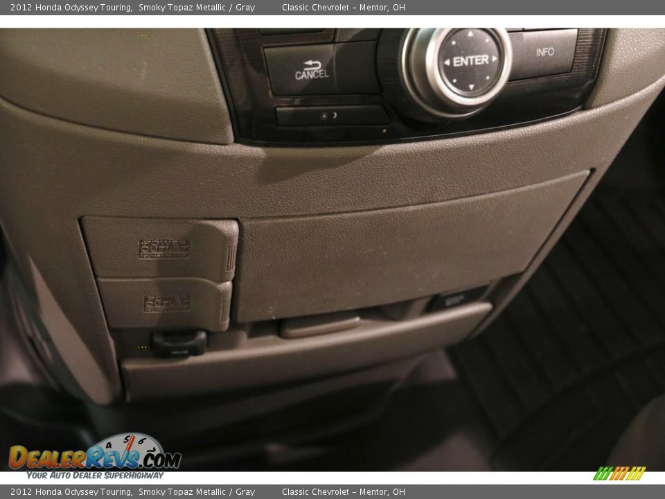2012 Honda Odyssey Touring Smoky Topaz Metallic / Gray Photo #16