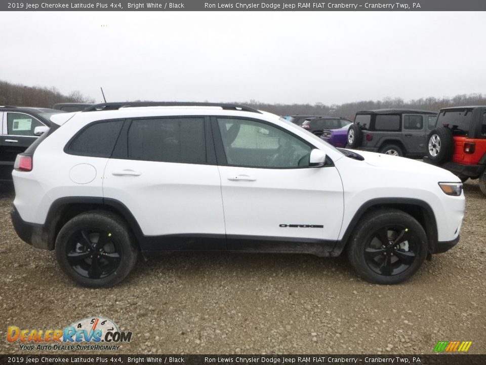 2019 Jeep Cherokee Latitude Plus 4x4 Bright White / Black Photo #6