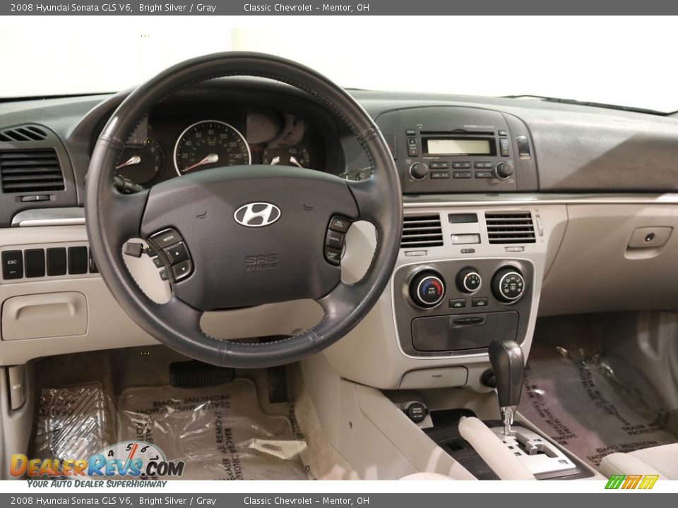 2008 Hyundai Sonata GLS V6 Bright Silver / Gray Photo #6