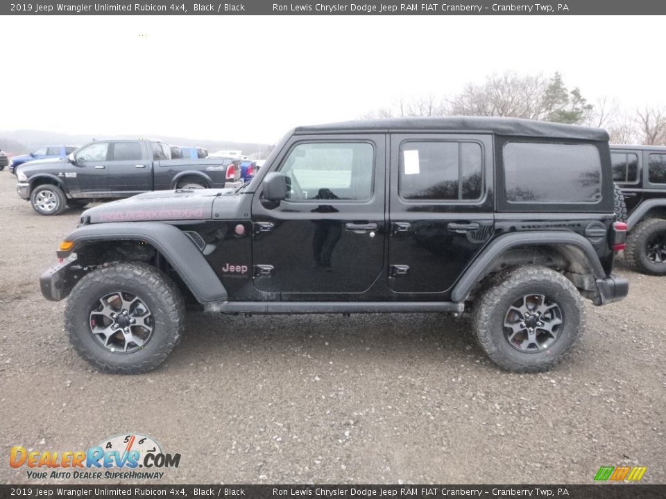 Black 2019 Jeep Wrangler Unlimited Rubicon 4x4 Photo #3