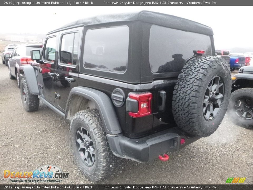 2019 Jeep Wrangler Unlimited Rubicon 4x4 Black / Black Photo #4