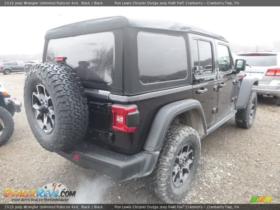 2019 Jeep Wrangler Unlimited Rubicon 4x4 Black / Black Photo #6